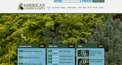 Desktop Screenshot of conifersociety.org