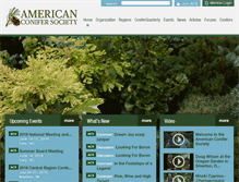 Tablet Screenshot of conifersociety.org